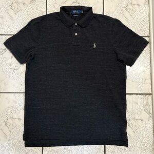 Polo Ralph Lauren Classic Fit Mesh Polo Shirt Black Marble Men’s Size Medium